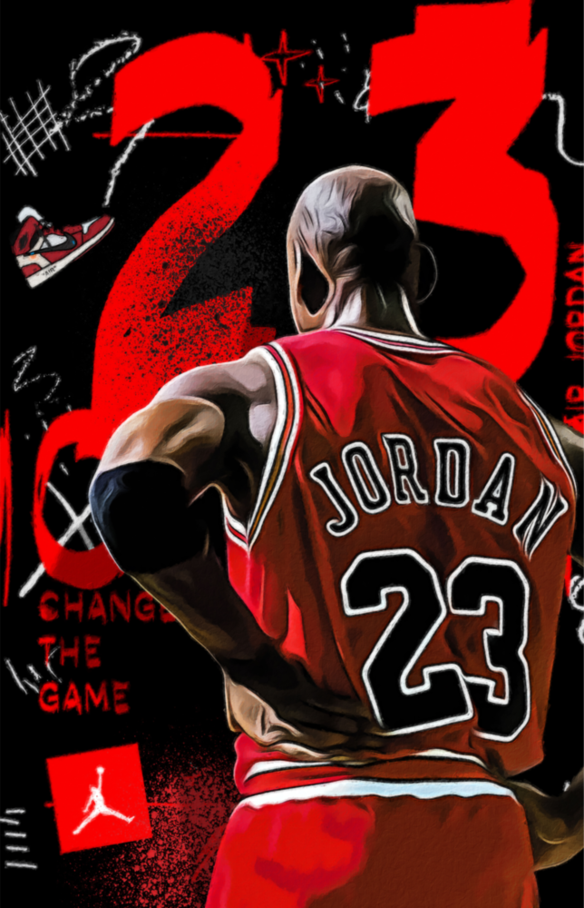Michael Jordan Cam Tablo || Tasarımcı Koleksiyonu