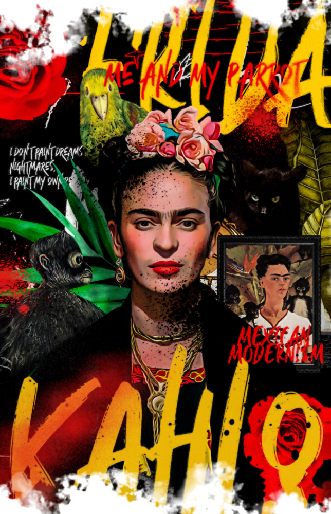 Frida Kahlo Cam Tablo || Tasarımcı Koleksiyonu