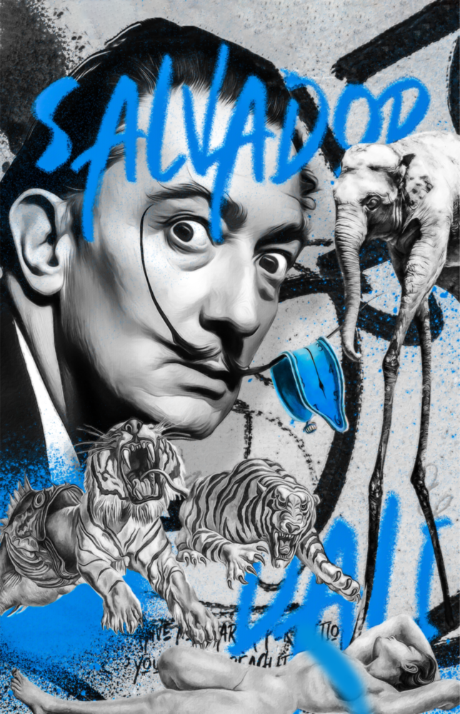 Salvador Dali ve Orman Cam Tablo || Tasarımcı Koleksiyonu