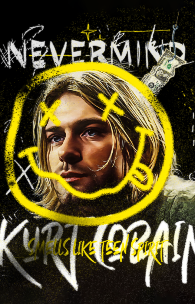 Kurt Cobain Cam Tablo || Tasarımcı Koleksiyonu