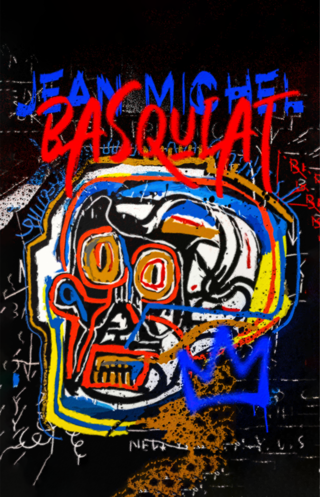 Jean-Michel Basquiat'nın tarzı Cam Tablo || Tasarımcı Koleksiyonu