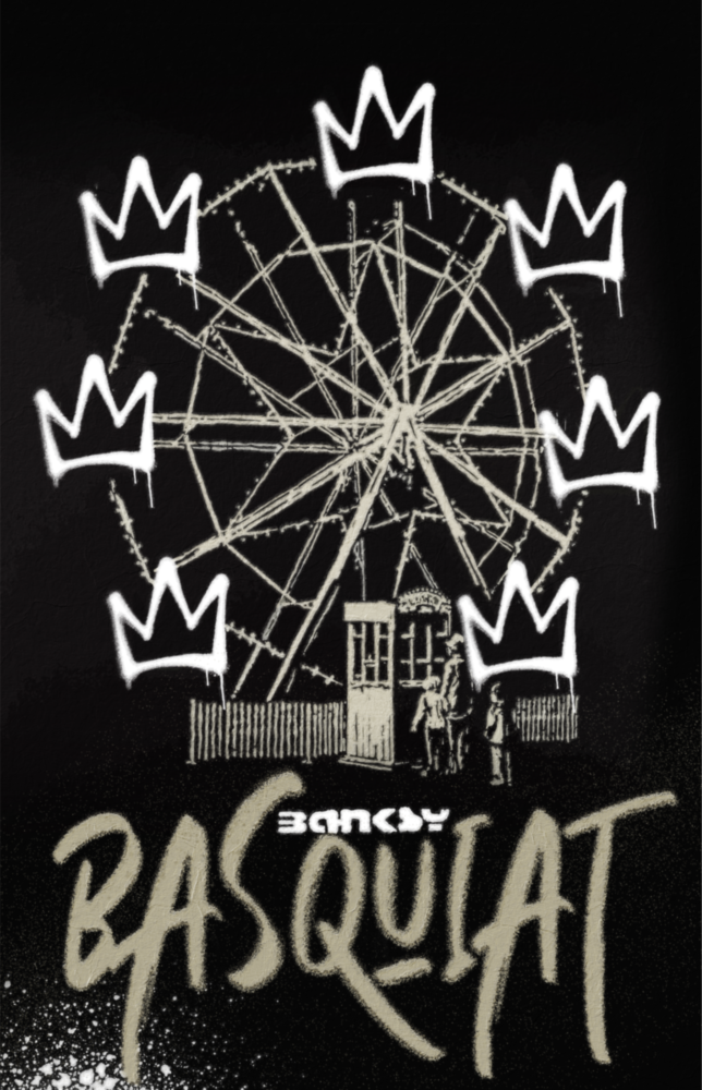 Banksy Basquiat Cam Tablo || Tasarımcı Koleksiyonu