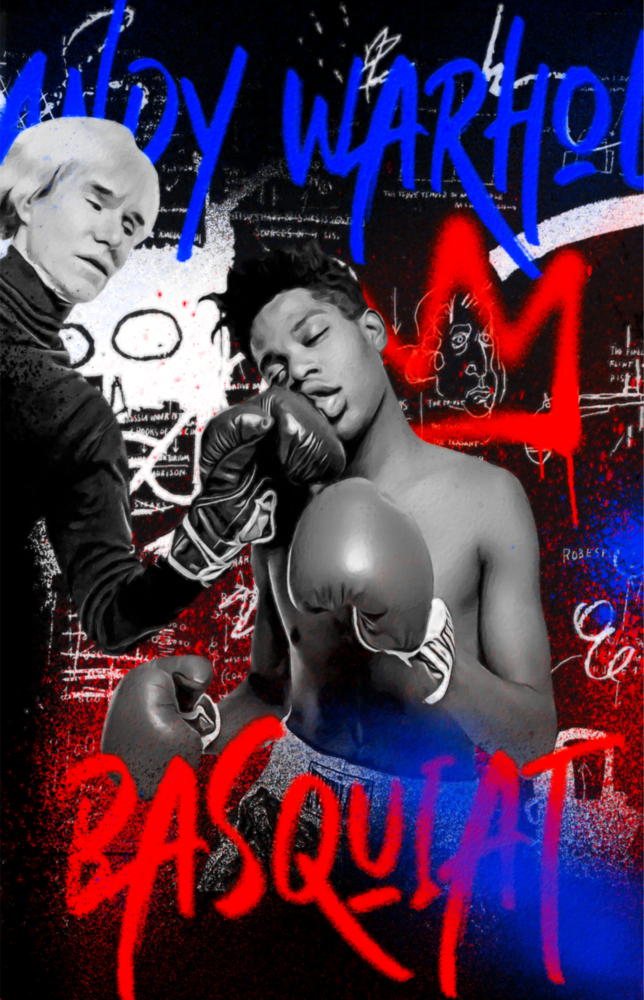 Andy Warhol ve Jean-Michel Basquiat Cam Tablo || Tasarımcı Koleksiyonu