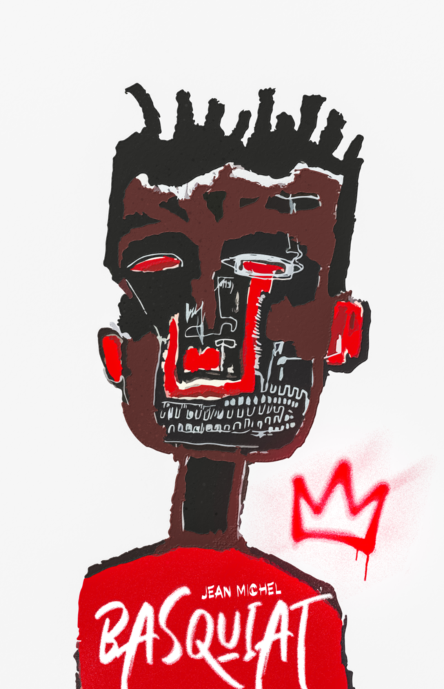 Jean-Michel Basquiat'nın tarzı Cam Tablo || Tasarımcı Koleksiyonu