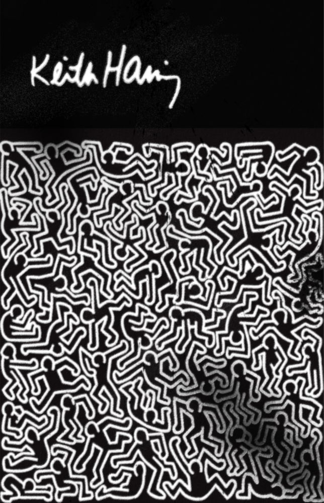 Keith Haring'in tarzı Cam Tablo || Tasarımcı Koleksiyonu
