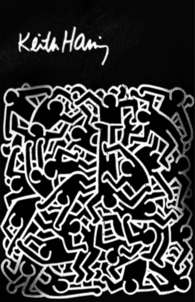 Keith Haring'in tarzı Cam Tablo || Tasarımcı Koleksiyonu