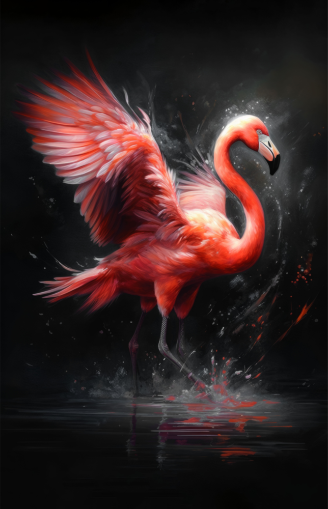 Flamingo Cam Tablo || Tasarımcı Koleksiyonu