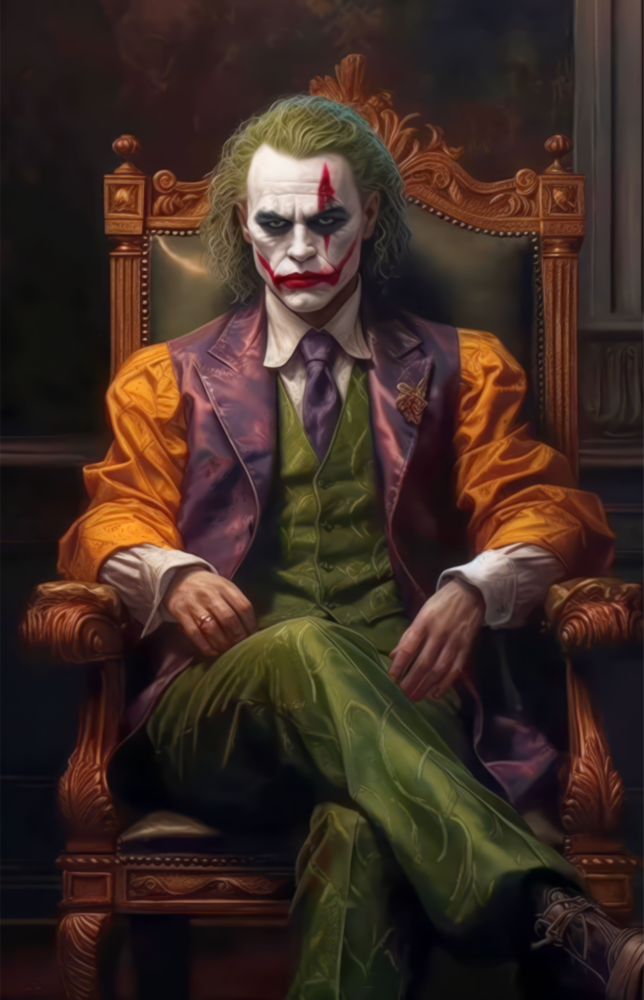 Tahttaki Joker Cam Tablo || Tasarımcı Koleksiyonu