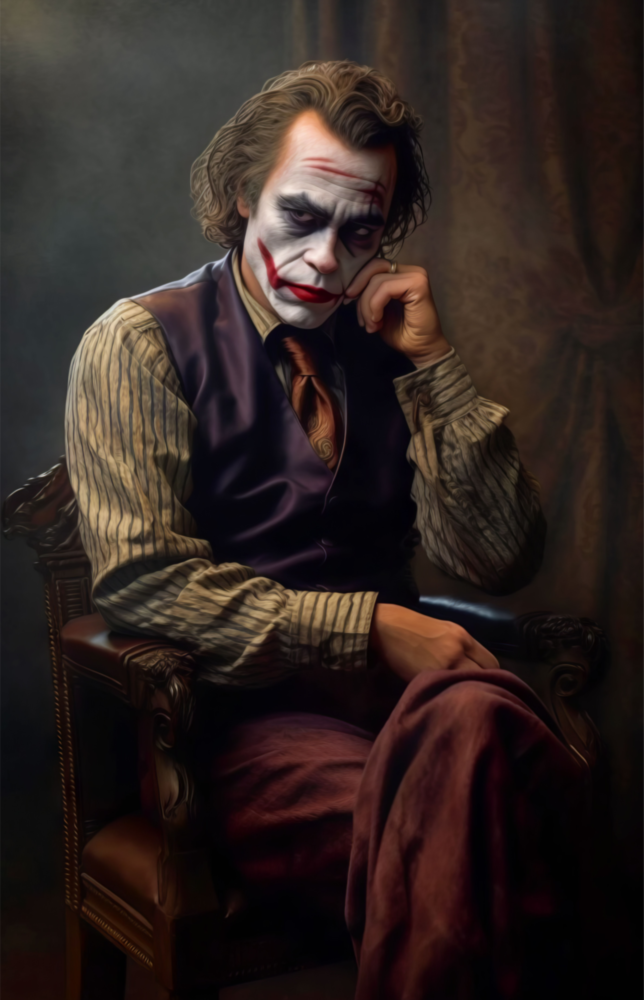 Düşünen Joker Cam Tablo || Tasarımcı Koleksiyonu