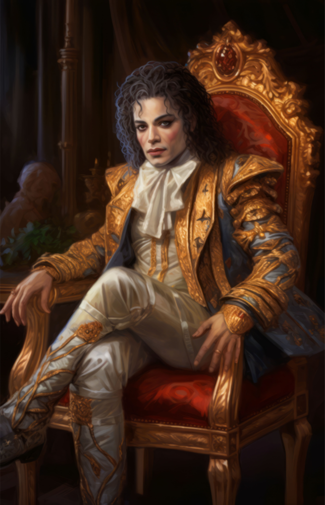 Michael Jackson Tahtta Cam Tablo || Tasarımcı Koleksiyonu