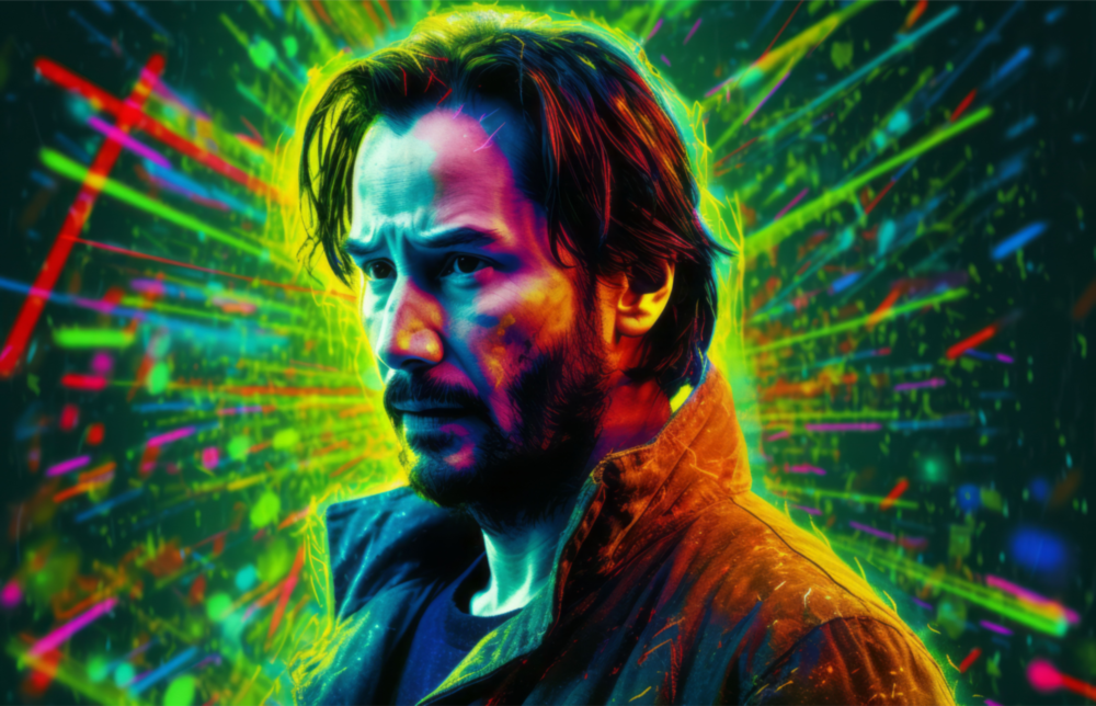 Keanu Reeves Cam Tablo || Tasarımcı Koleksiyonu