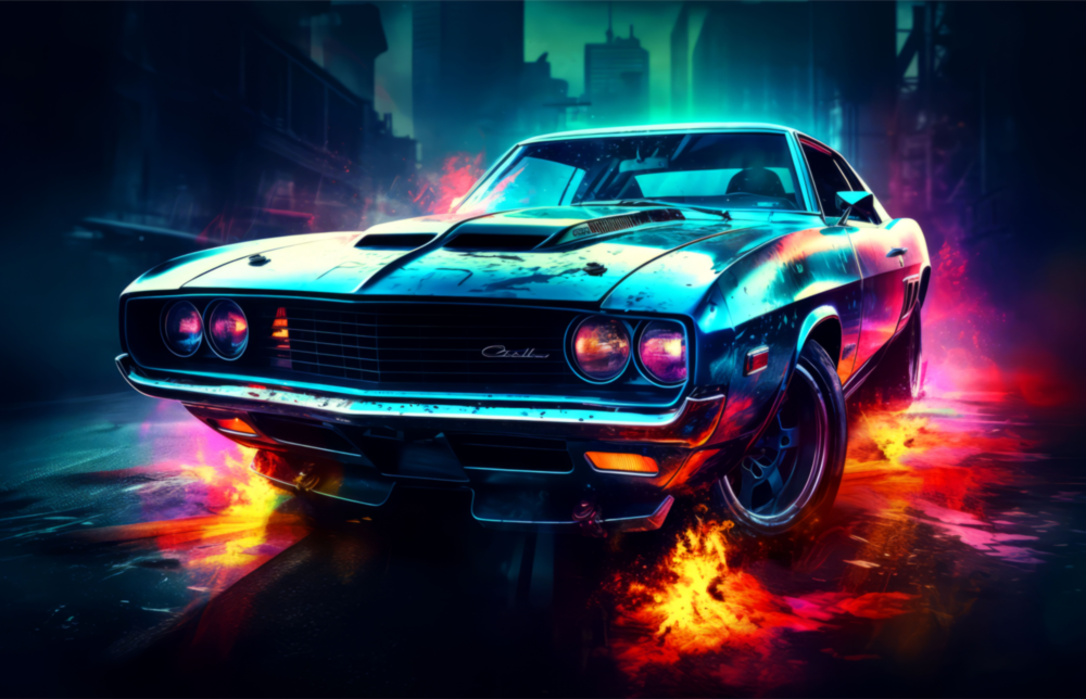 1970 Dodge Challenger Cam Tablo || Tasarımcı Koleksiyonu