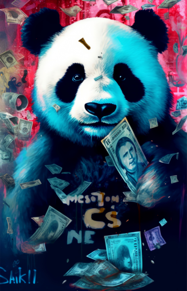 Zengin Panda Cam Tablo || Tasarımcı Koleksiyonu
