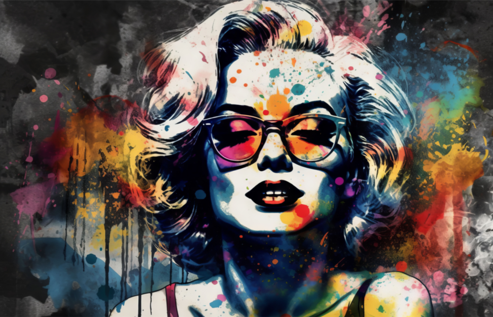 Marilyn Monroe Cam Tablo || Tasarımcı Koleksiyonu