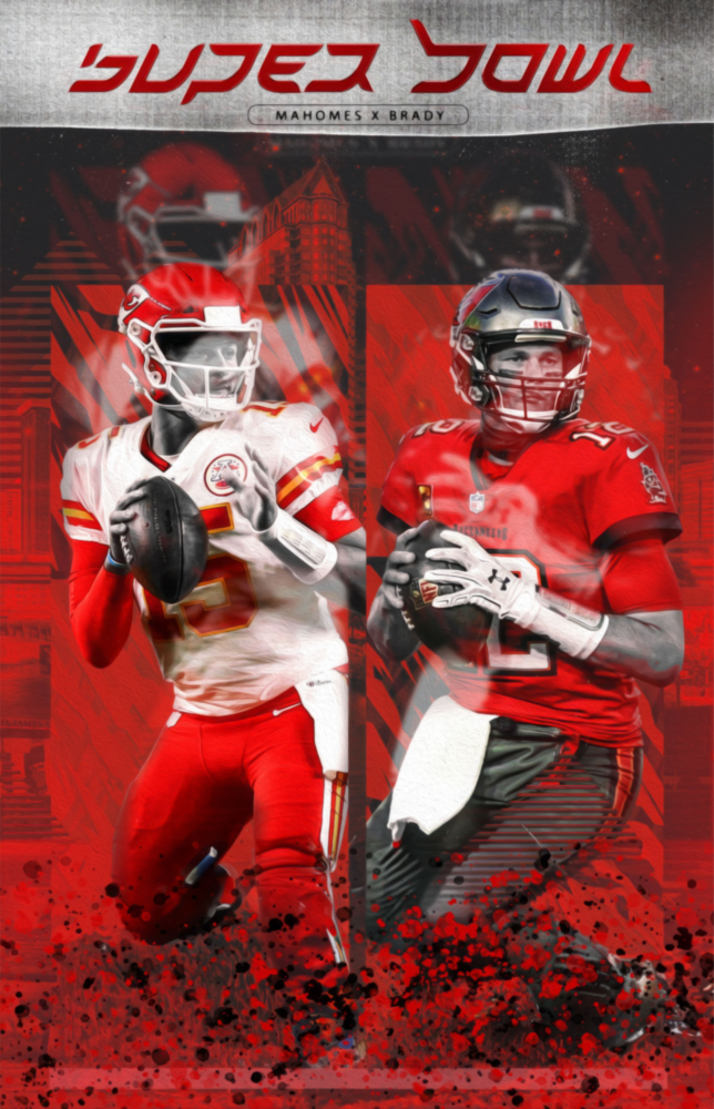 NFL - Mahomes x Brady Cam Tablo || Tasarımcı Koleksiyonu