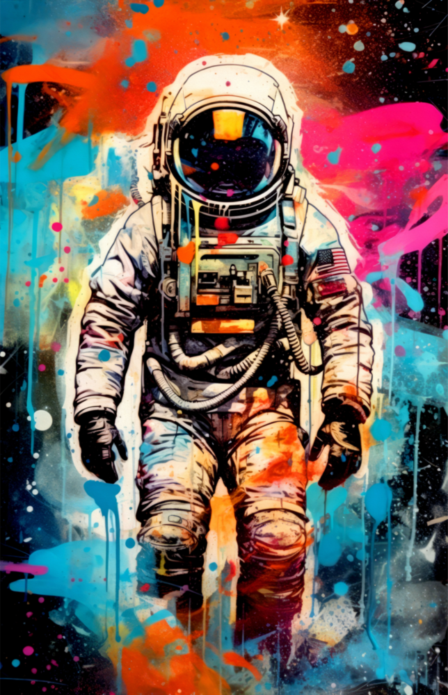 Astronot Cam Tablo || Tasarımcı Koleksiyonu