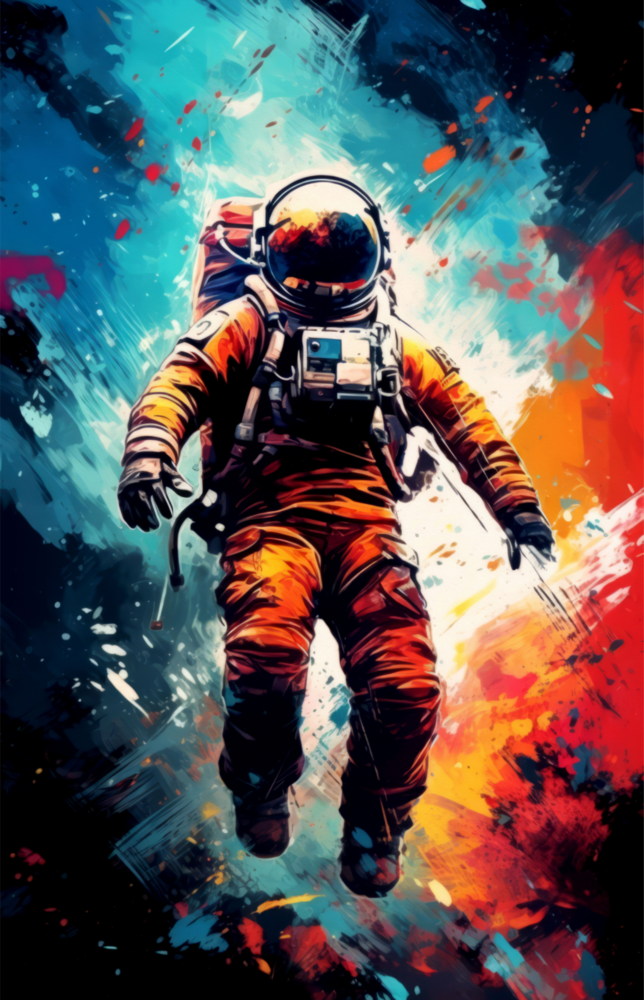 Astronot Cam Tablo || Tasarımcı Koleksiyonu