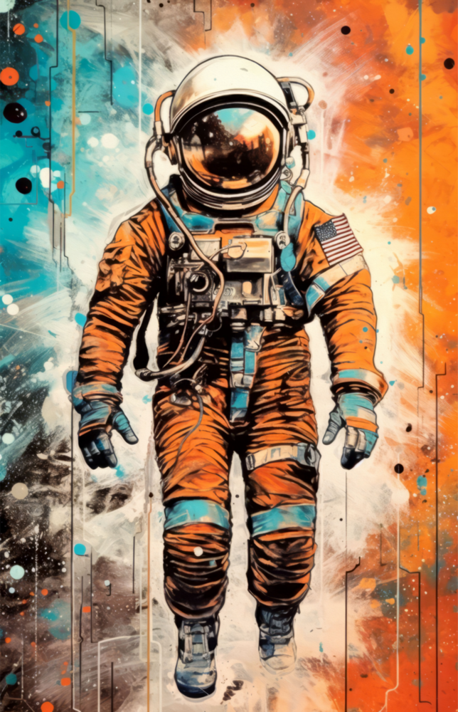 Astronot Cam Tablo || Tasarımcı Koleksiyonu