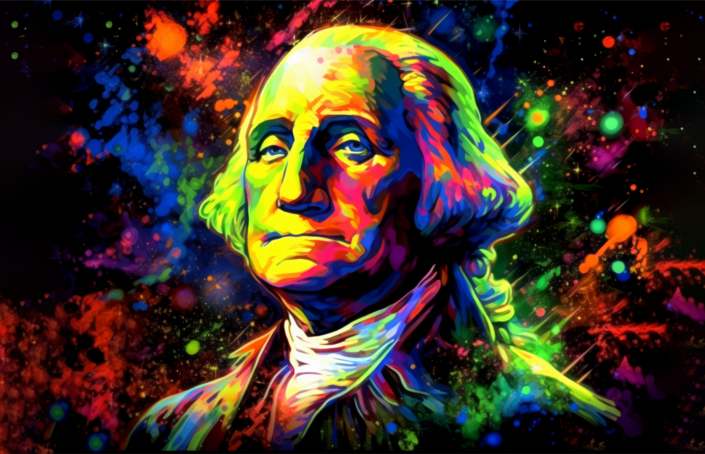 Benjamin Franklin Cam Tablo || Tasarımcı Koleksiyonu