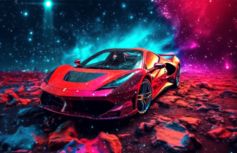 Ferrari Cam Tablo || Tasarımcı Koleksiyonu