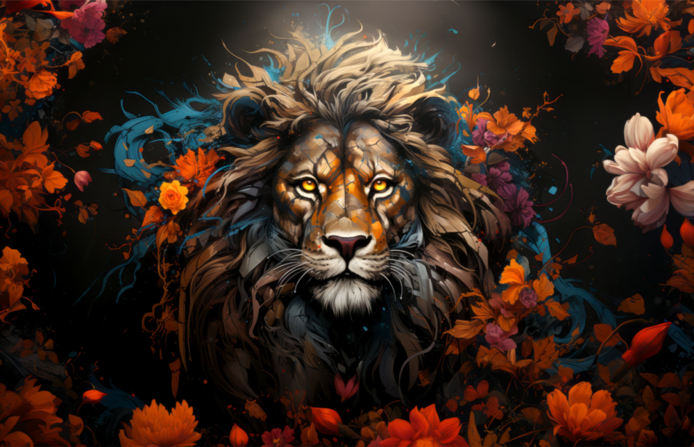 Aslan Cam Tablo || Tasarımcı Koleksiyonu