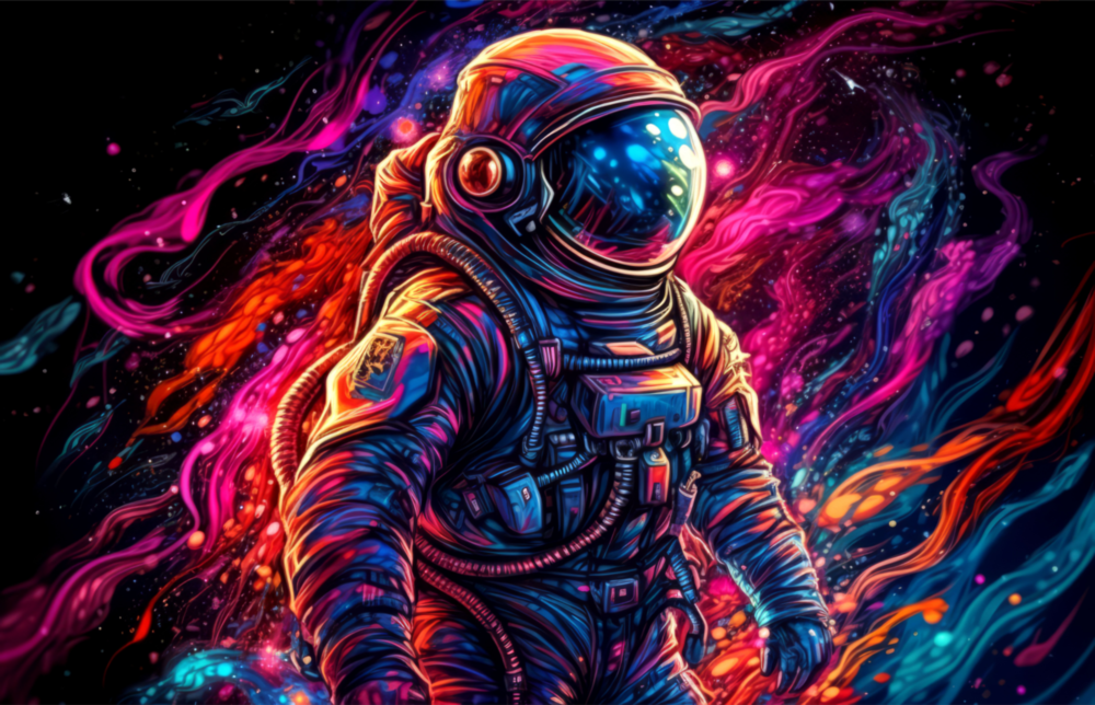 Astronot Cam Tablo || Tasarımcı Koleksiyonu