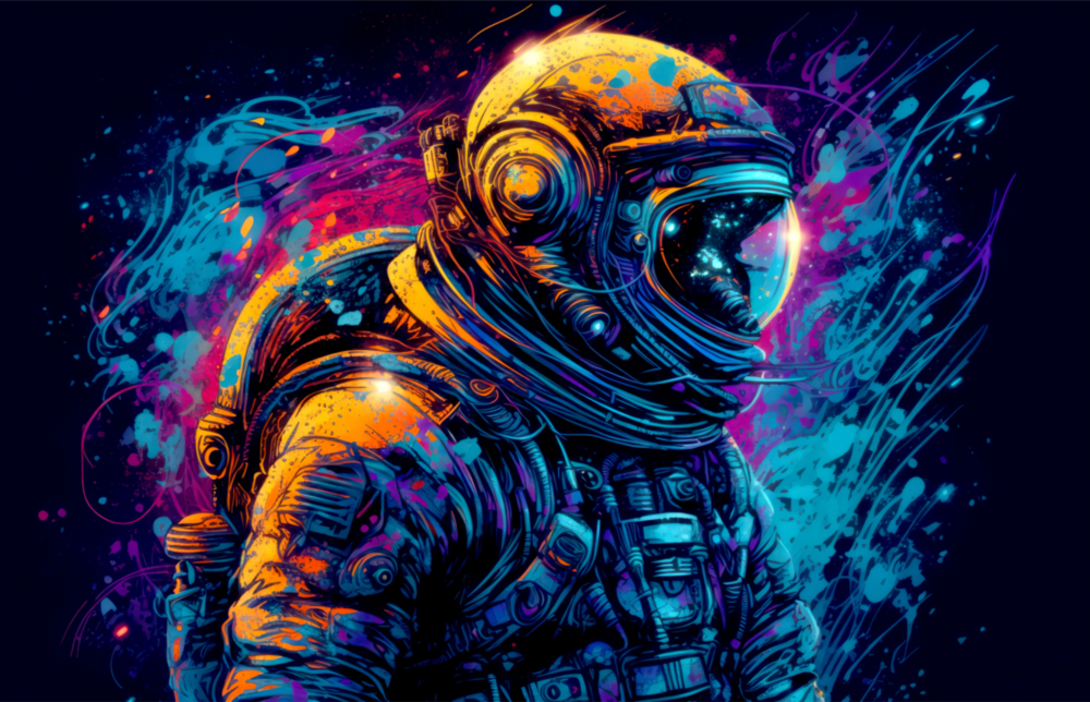 Astronot Cam Tablo || Tasarımcı Koleksiyonu
