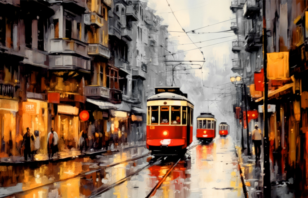 Tram Cam Tablo || Tasarımcı Koleksiyonu