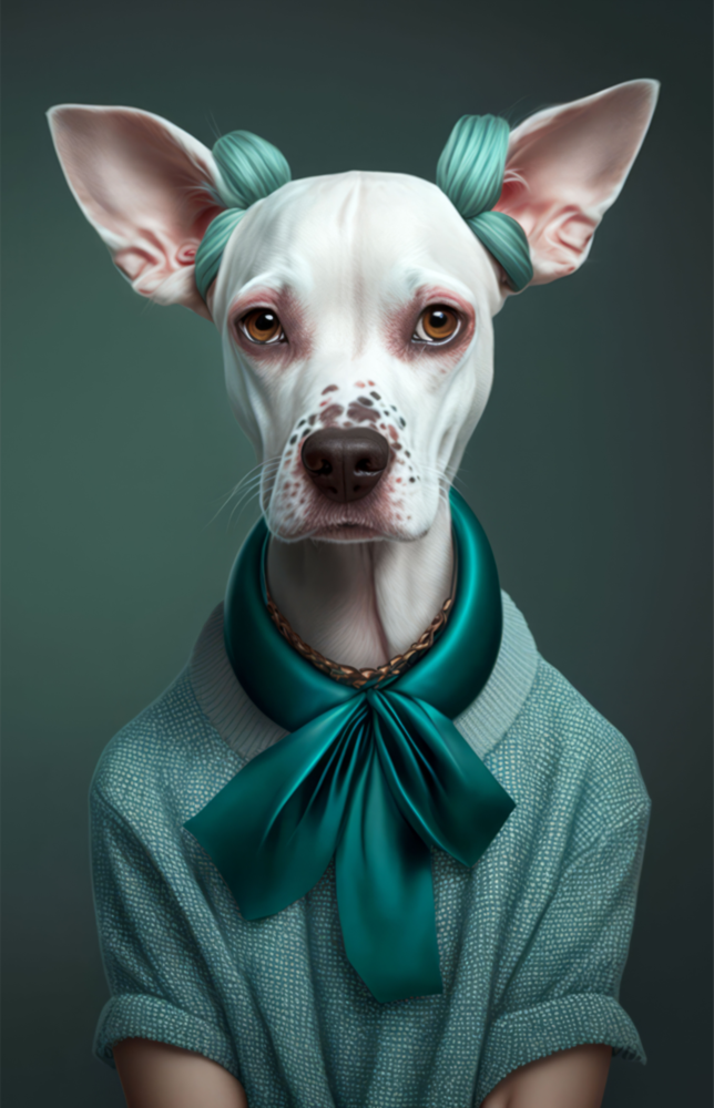 Köpek Vogue Cam Tablo || Tasarımcı Koleksiyonu