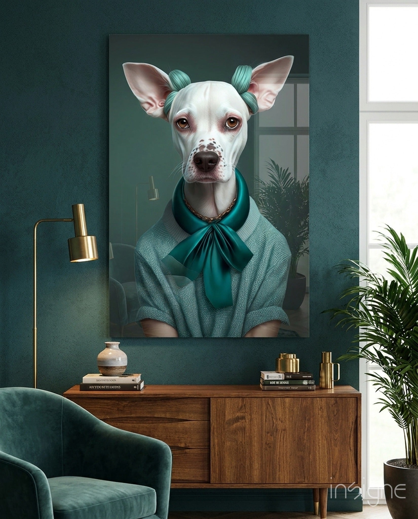 Köpek Vogue Cam Tablo || Tasarımcı Koleksiyonu