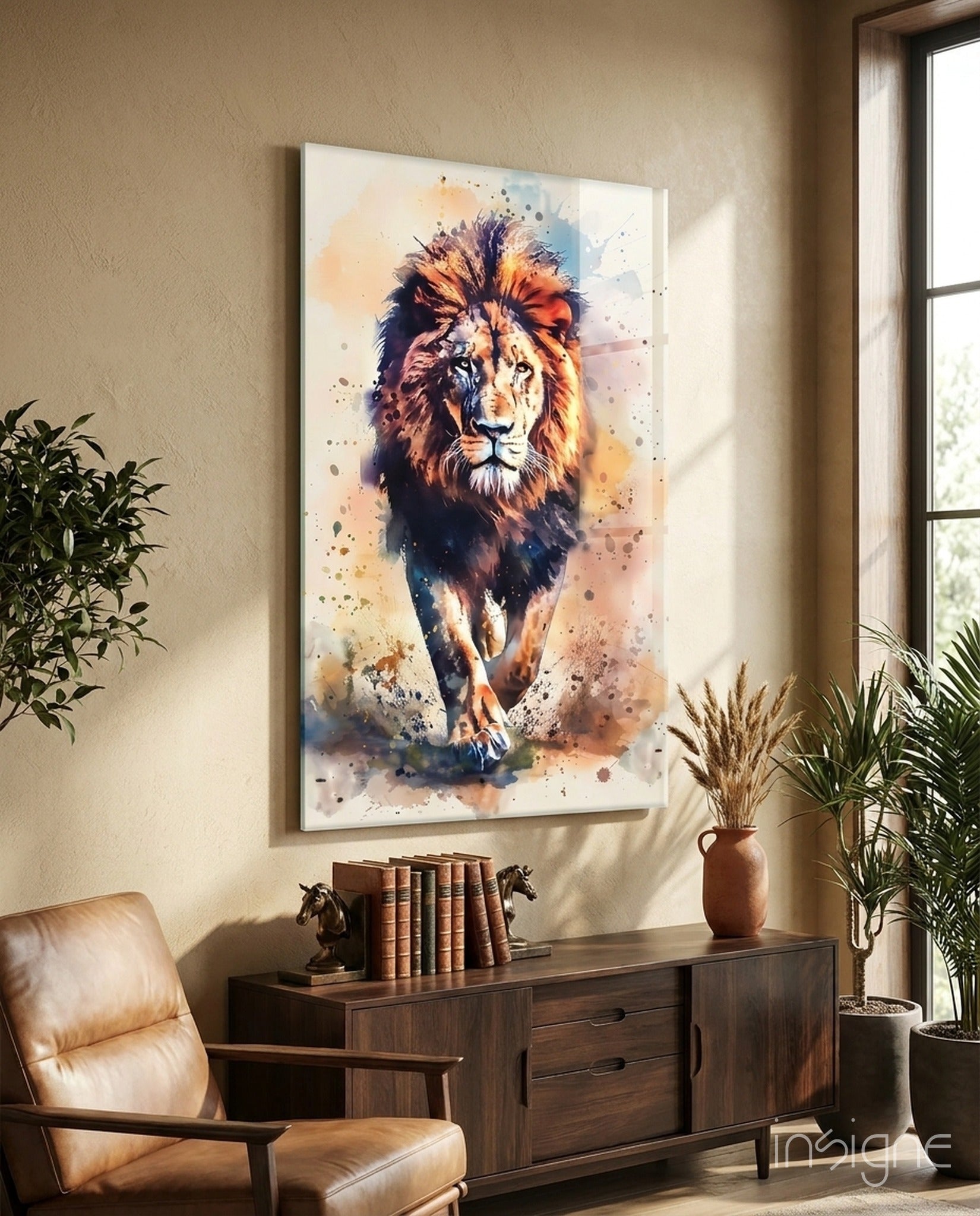 Aslan Cam Tablo || Tasarımcı Koleksiyonu