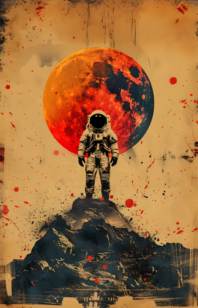 Astronot Cam Tablo || Tasarımcı Koleksiyonu