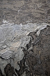 Titanium Terra Impasto — 3D Kabartmalı Premium Duvar Sanatı