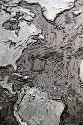 Titanium Terra Impasto — 3D Kabartmalı Premium Duvar Sanatı