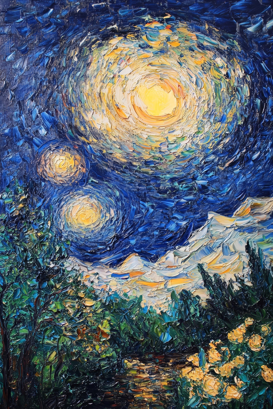 Semavi Döngü - 3D Kabartmalı Alüminyum Tablo