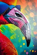 Flamingo Ritmi — 3D Kabartmalı Premium Duvar Sanatı