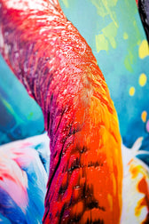 Flamingo Ritmi — 3D Kabartmalı Premium Duvar Sanatı