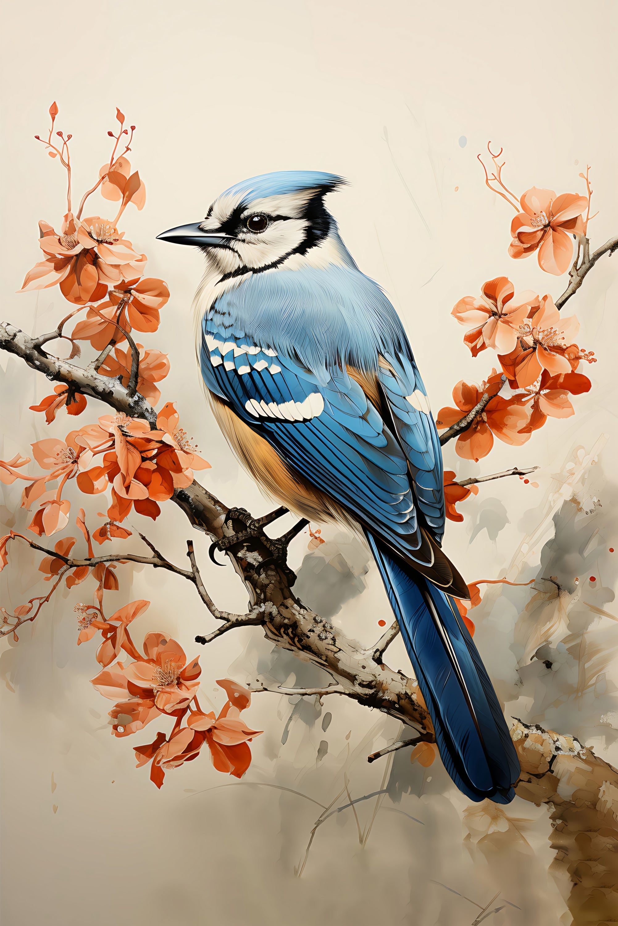 Safir Ezgisi – 3D Kabartmalı Parlak Lak Alüminyum Tablo