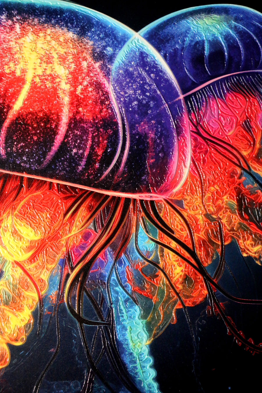 Mistik Deniz Işıltısı — 3D Kabartmalı Premium Duvar Sanatı