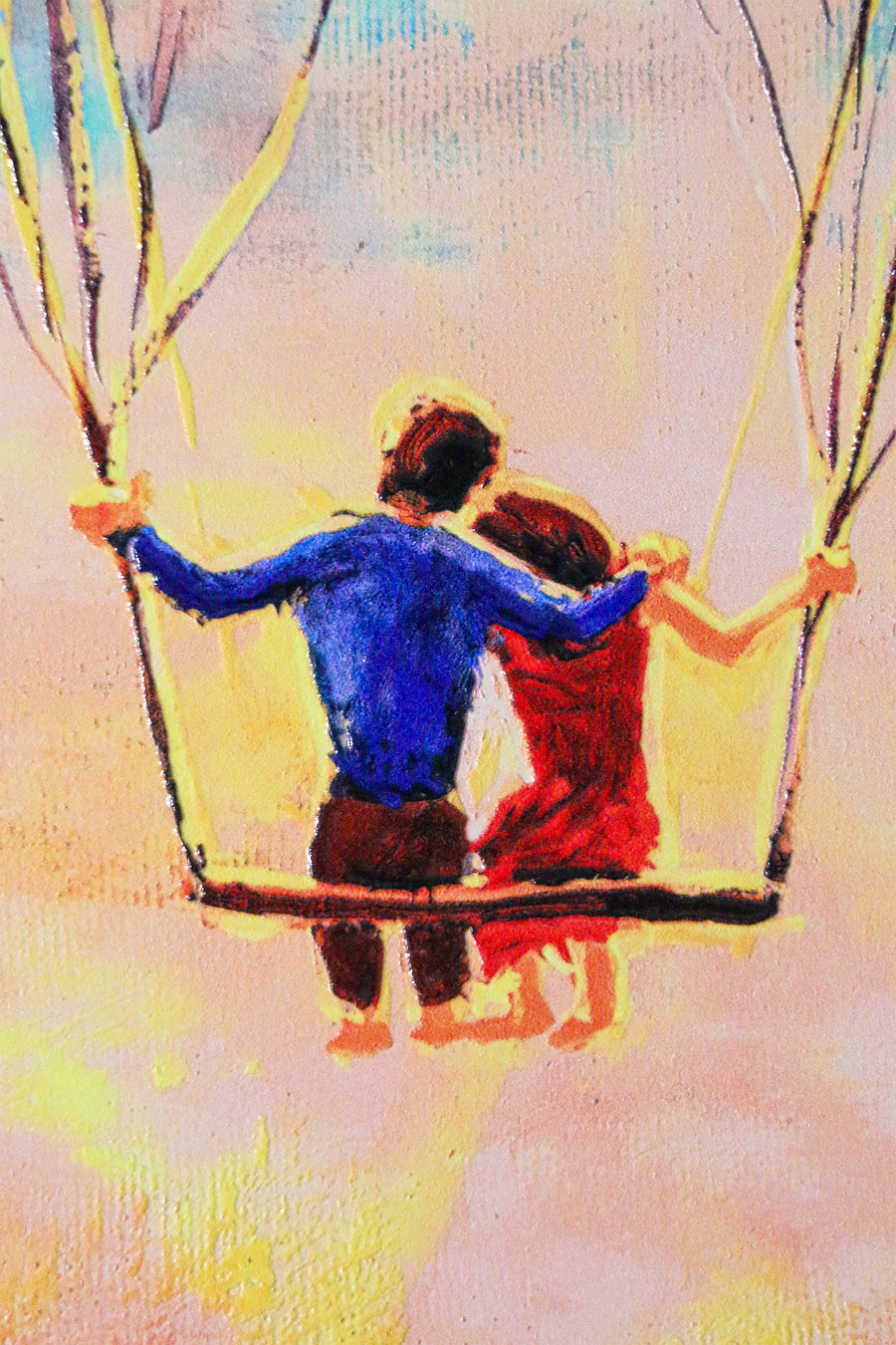 Balloon Heart Flight — 3D Kabartmalı Premium Duvar Sanatı