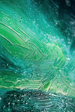 Arctic Aurora Cascade — 3D Kabartmalı Premium Duvar Sanatı