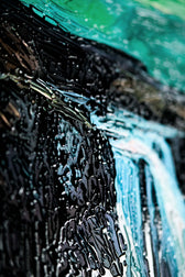 Arctic Aurora Cascade — 3D Kabartmalı Premium Duvar Sanatı