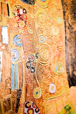 Gustav Klimt Öpücük — 3D Kabartmalı Premium Duvar Sanatı