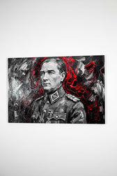 Atatürk — 3D Kabartmalı Premium Duvar Sanatı