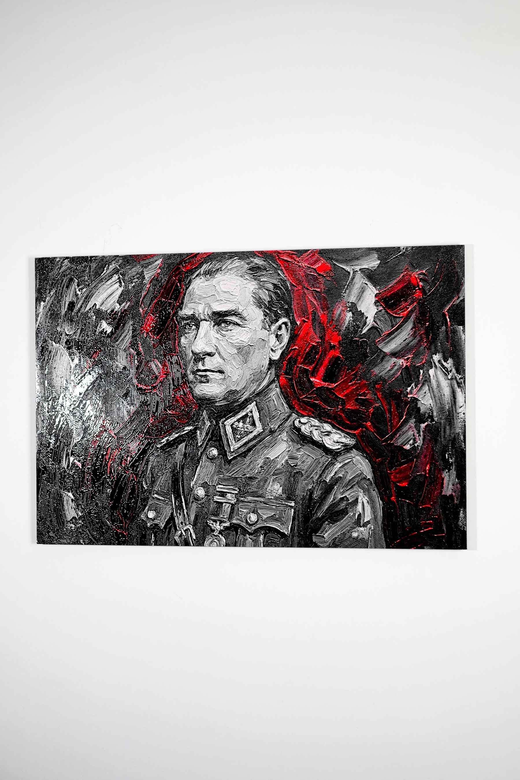 Atatürk — 3D Kabartmalı Premium Duvar Sanatı
