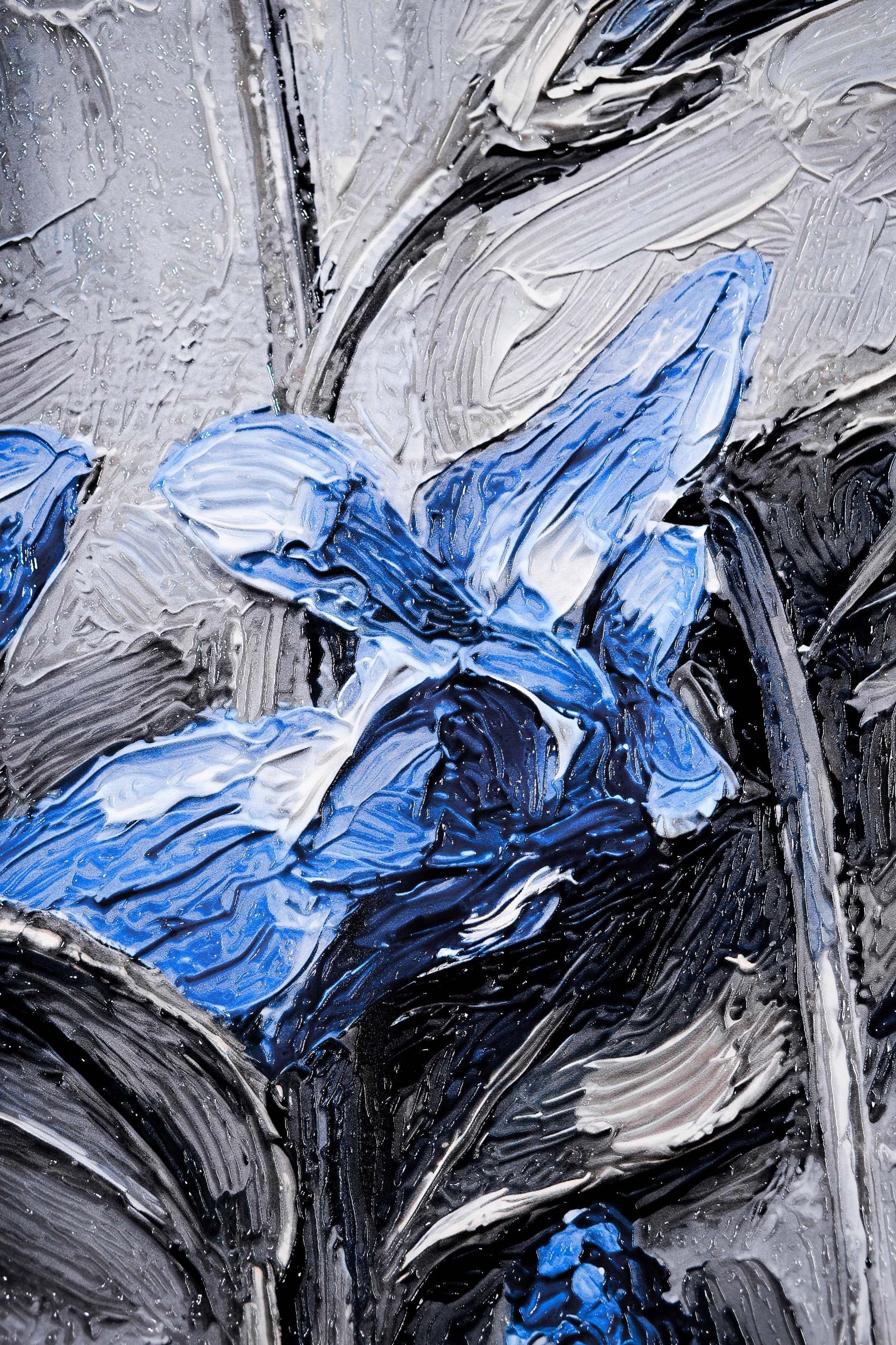 Safir Flora Kabartması — 3D Kabartmalı Premium Duvar Sanatı