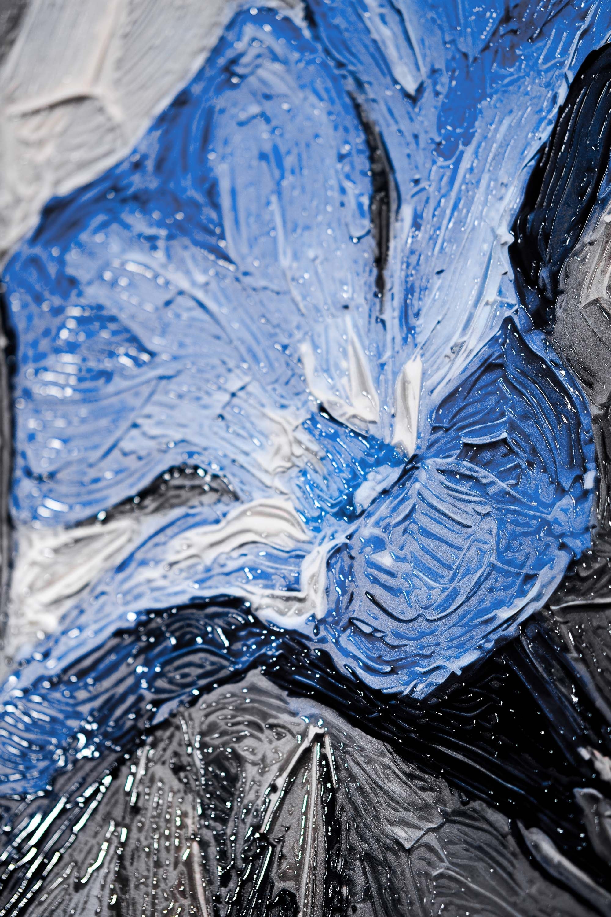 Safir Flora Kabartması — 3D Kabartmalı Premium Duvar Sanatı