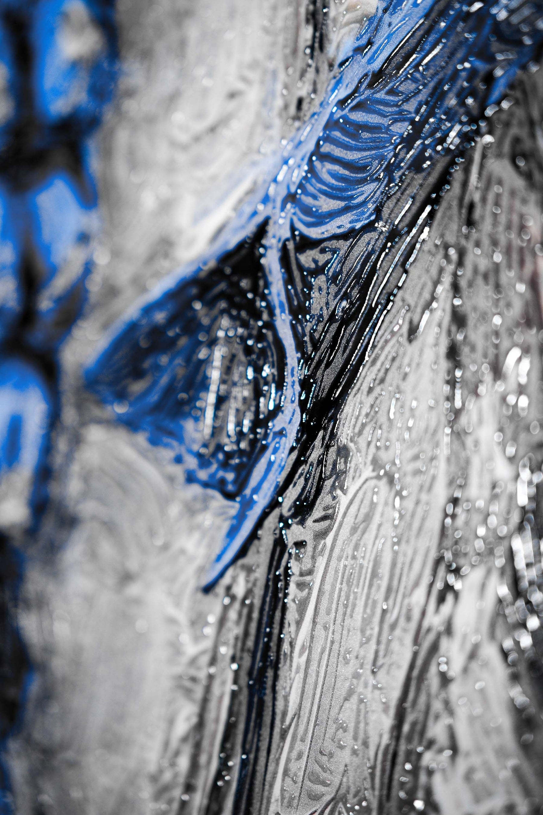 Safir Flora Kabartması — 3D Kabartmalı Premium Duvar Sanatı