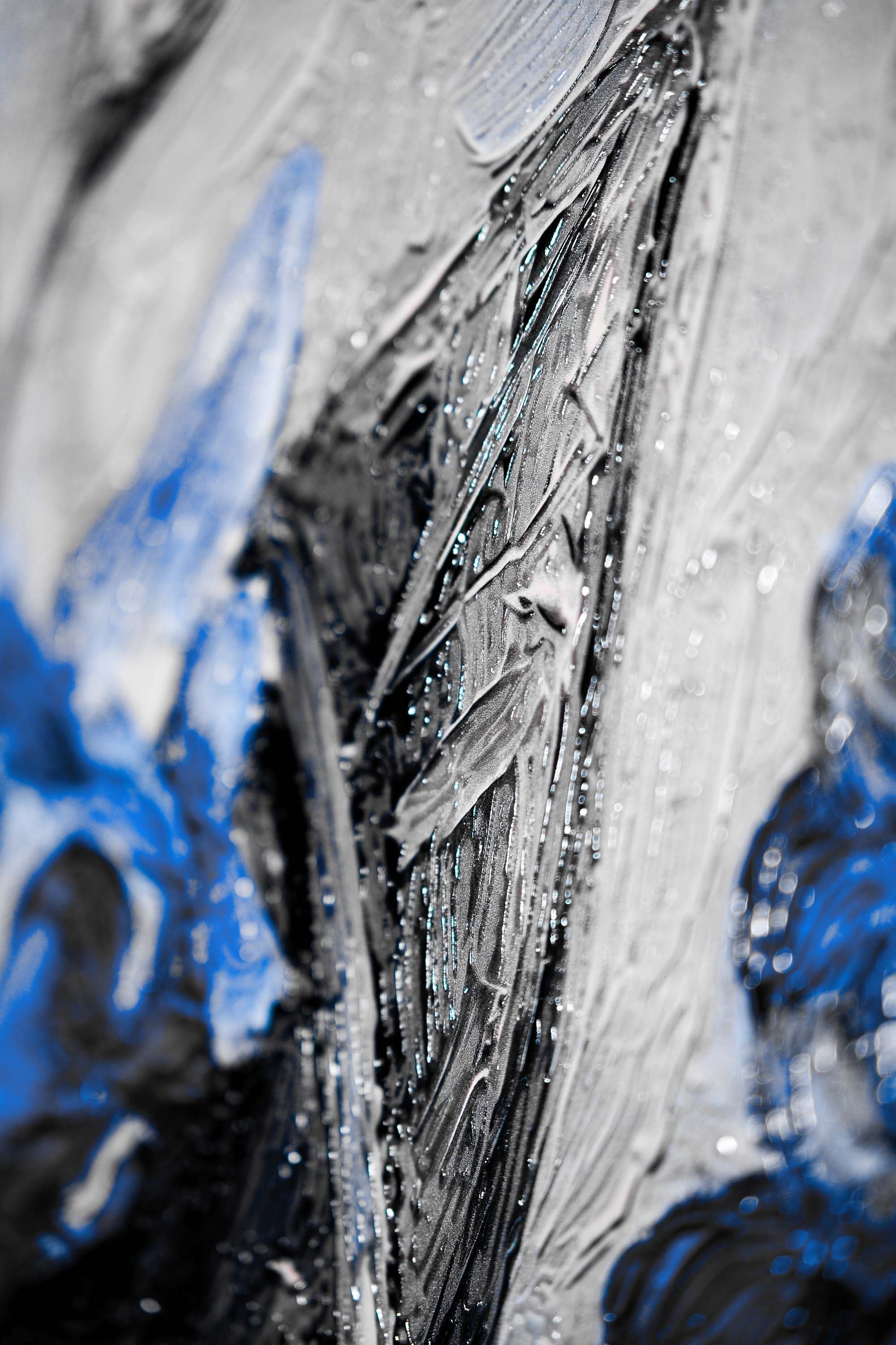 Safir Flora Kabartması — 3D Kabartmalı Premium Duvar Sanatı