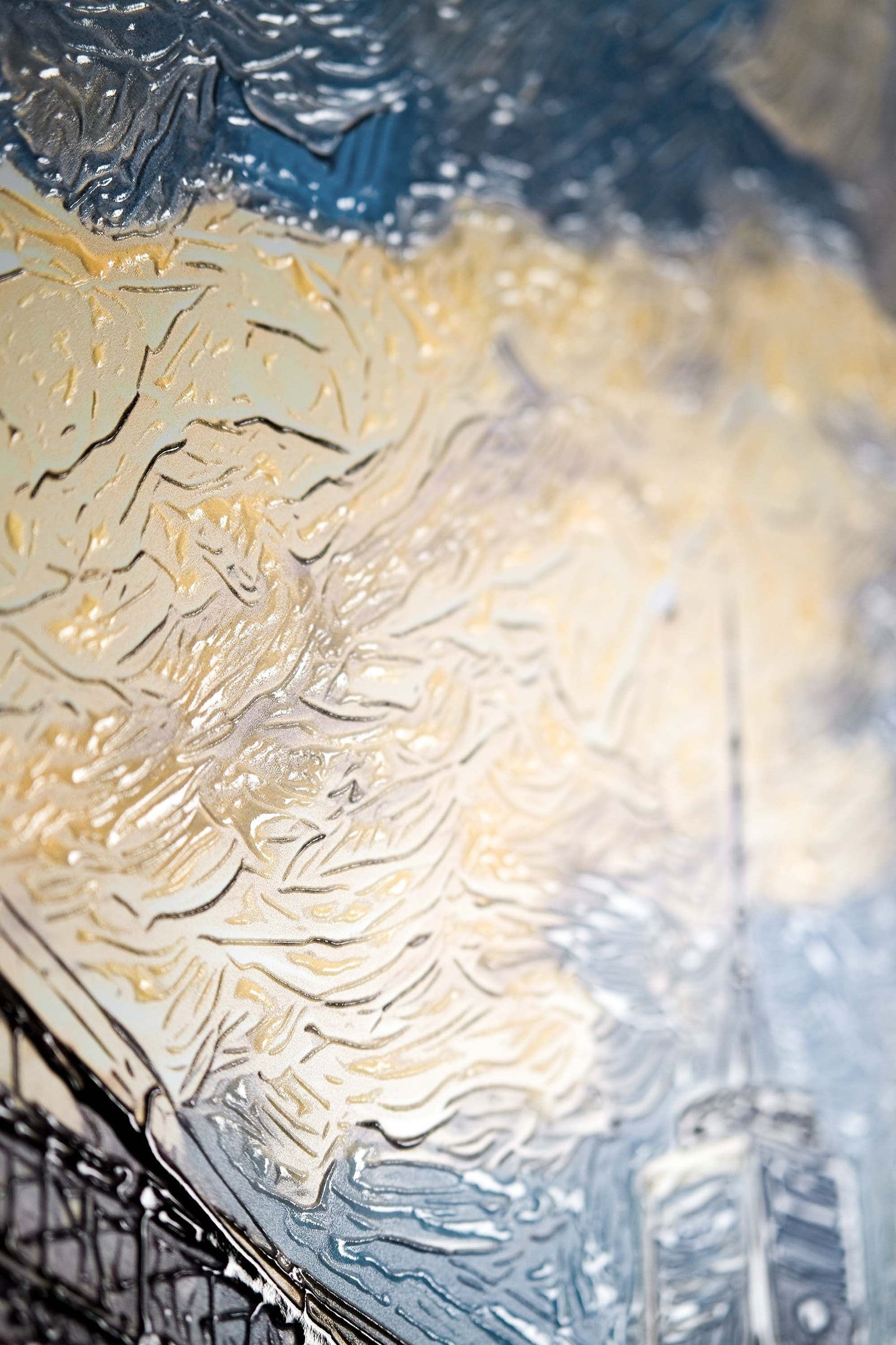 Gotham’s Golden Gateway: Brooklyn Bridge — 3D Kabartmalı Premium Duvar Sanatı